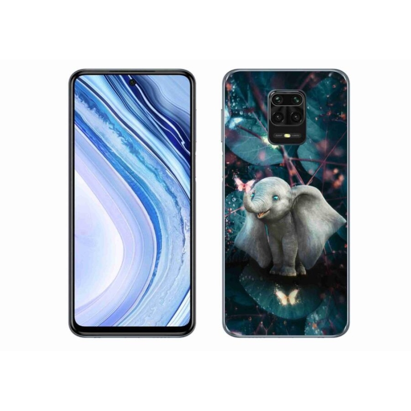 Gelový kryt mmCase na mobil Xiaomi Redmi Note 9S - roztomilý slon