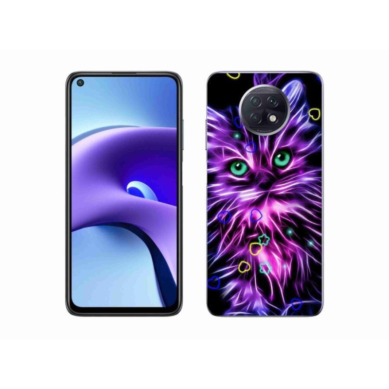 Gelový kryt mmCase na mobil Xiaomi Redmi Note 9T 5G - abstraktní kočka