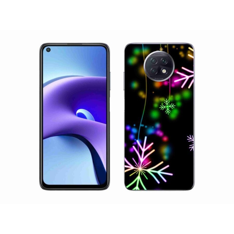 Gelový kryt mmCase na mobil Xiaomi Redmi Note 9T 5G - barevné vločky