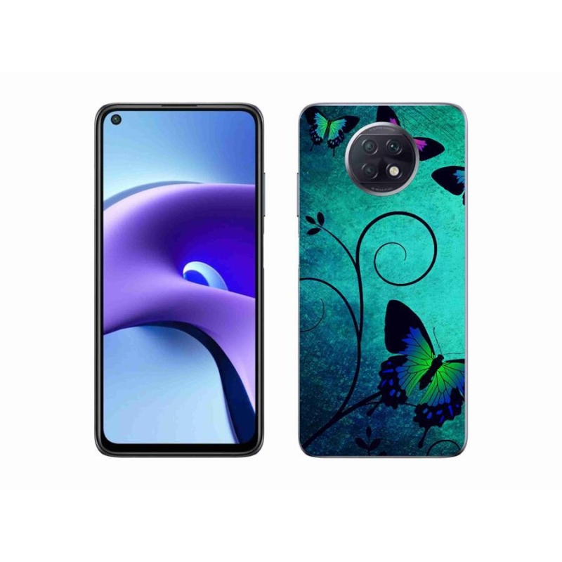 Gelový kryt mmCase na mobil Xiaomi Redmi Note 9T 5G - barevní motýli