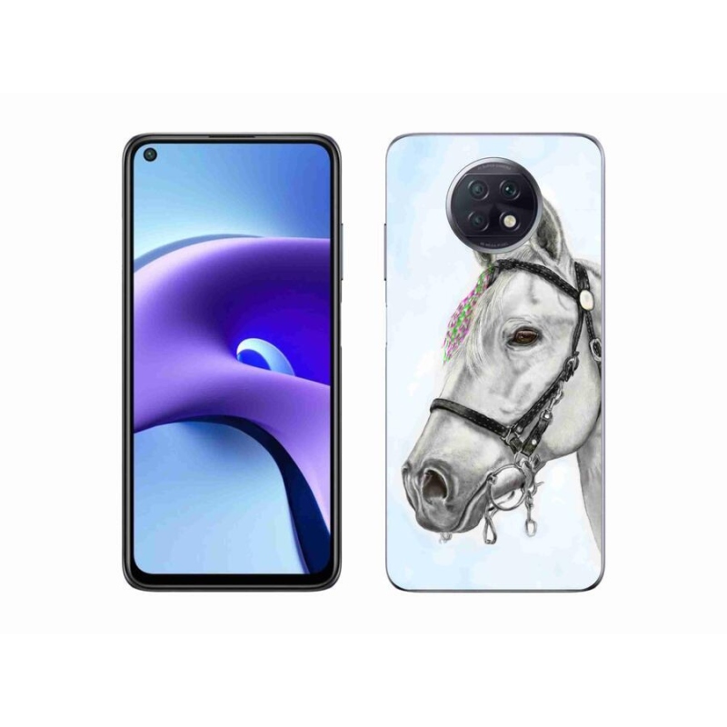 Gelový kryt mmCase na mobil Xiaomi Redmi Note 9T 5G - bílý kůň 1