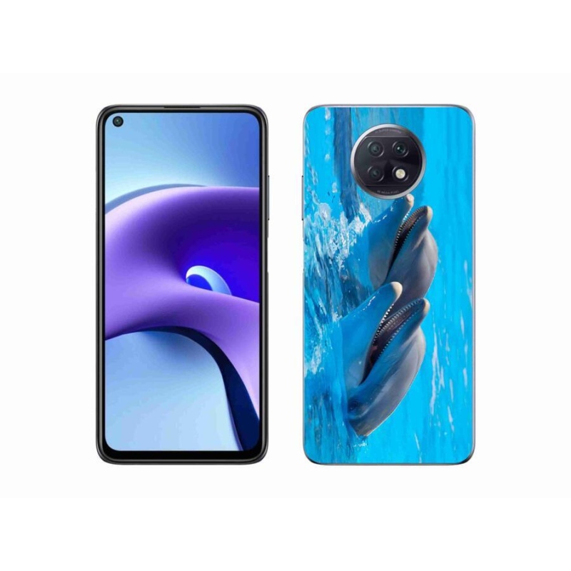 Gelový kryt mmCase na mobil Xiaomi Redmi Note 9T 5G - delfíni