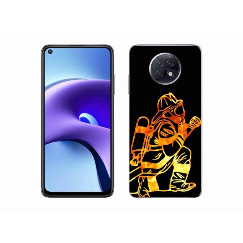 Gelový kryt mmCase na mobil Xiaomi Redmi Note 9T 5G - hasič 1