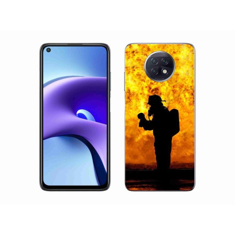 Gelový kryt mmCase na mobil Xiaomi Redmi Note 9T 5G - hasič