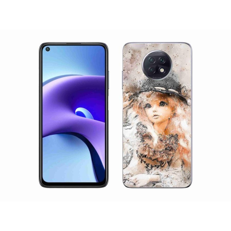 Gelový kryt mmCase na mobil Xiaomi Redmi Note 9T 5G - holčička s kloboukem