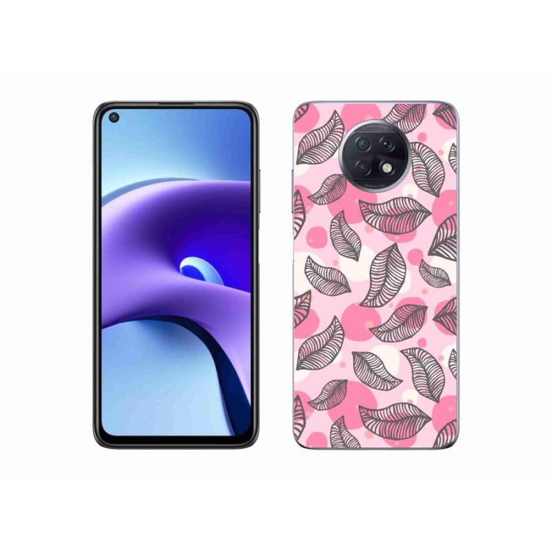 Gelový kryt mmCase na mobil Xiaomi Redmi Note 9T 5G - kreslené padající listy