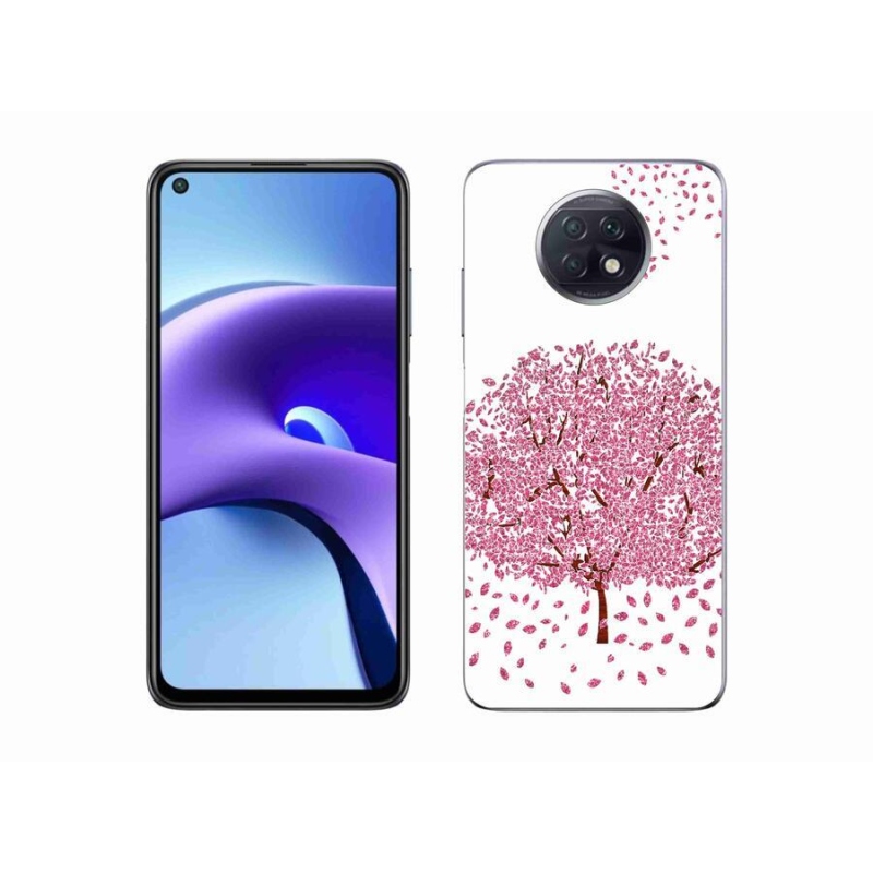 Gelový kryt mmCase na mobil Xiaomi Redmi Note 9T 5G - kreslený strom s listy