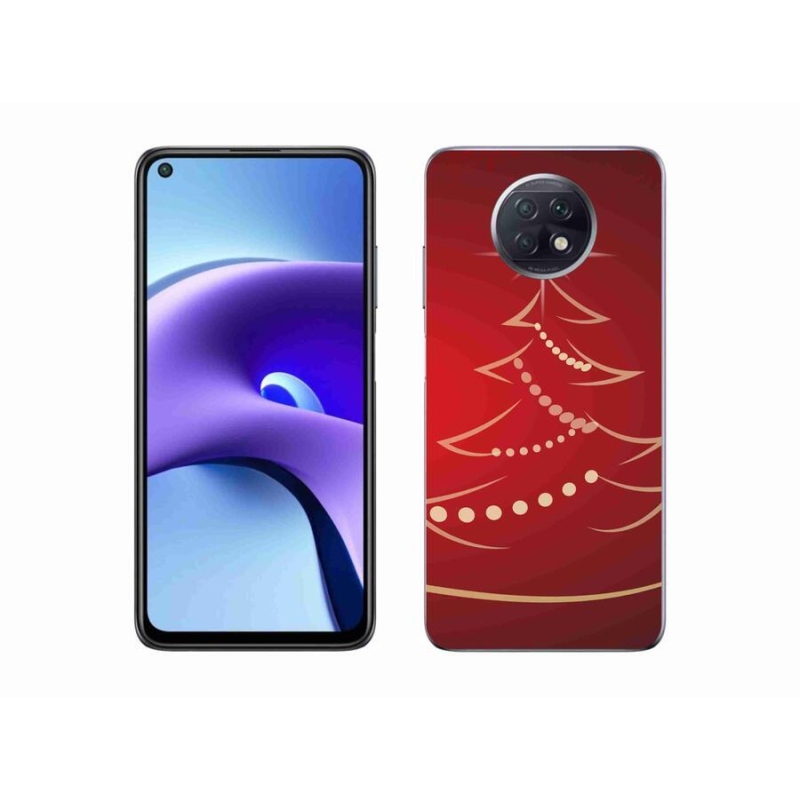 Gelový kryt mmCase na mobil Xiaomi Redmi Note 9T 5G - kreslený vánoční stromek