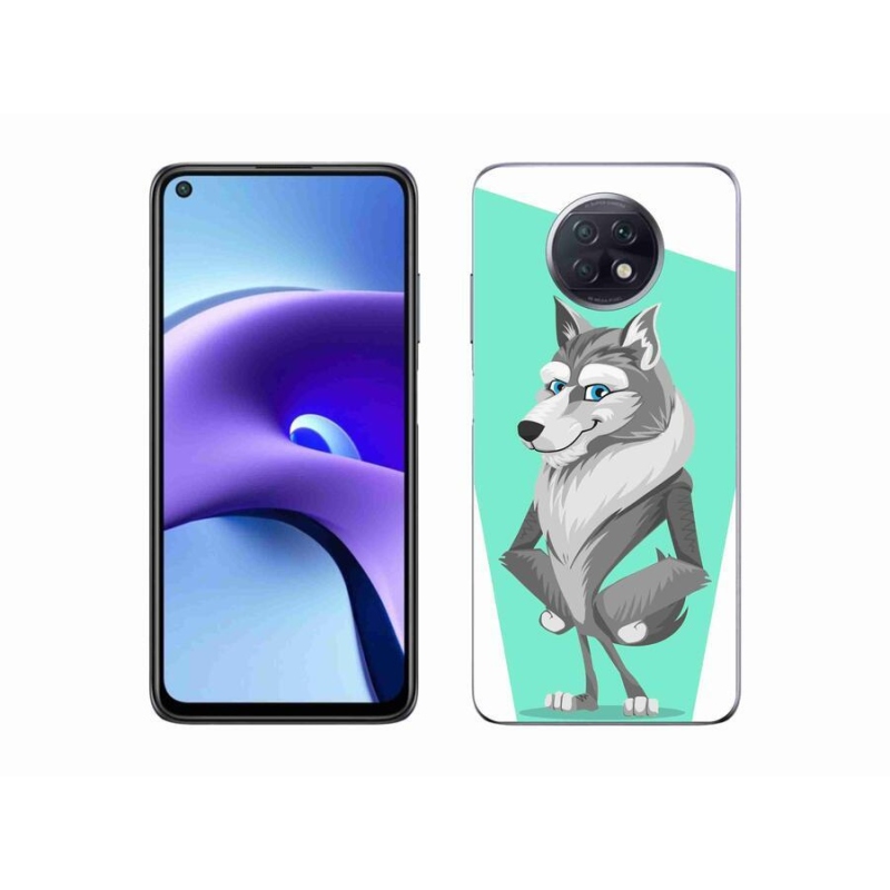 Gelový kryt mmCase na mobil Xiaomi Redmi Note 9T 5G - kreslený vlk
