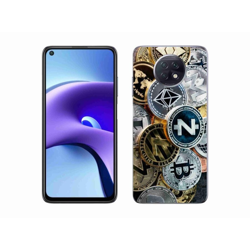 Gelový kryt mmCase na mobil Xiaomi Redmi Note 9T 5G - kryptoměny