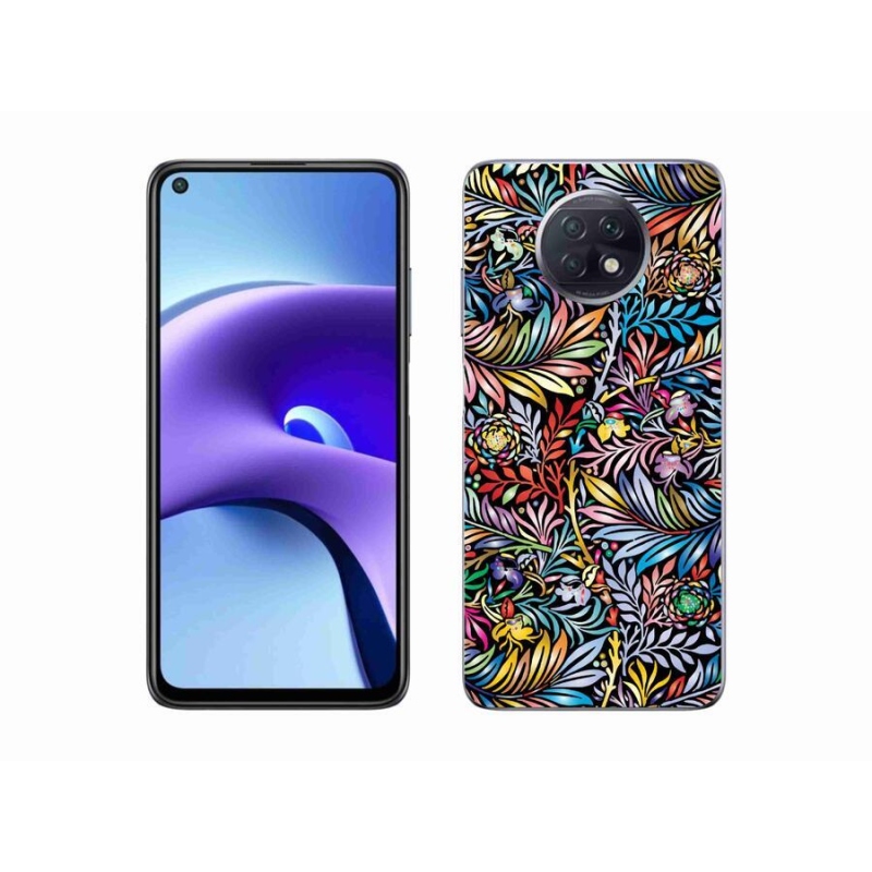 Gelový kryt mmCase na mobil Xiaomi Redmi Note 9T 5G - květiny 5