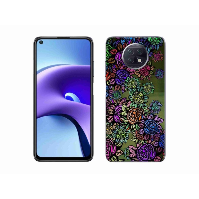 Gelový kryt mmCase na mobil Xiaomi Redmi Note 9T 5G - květiny 6