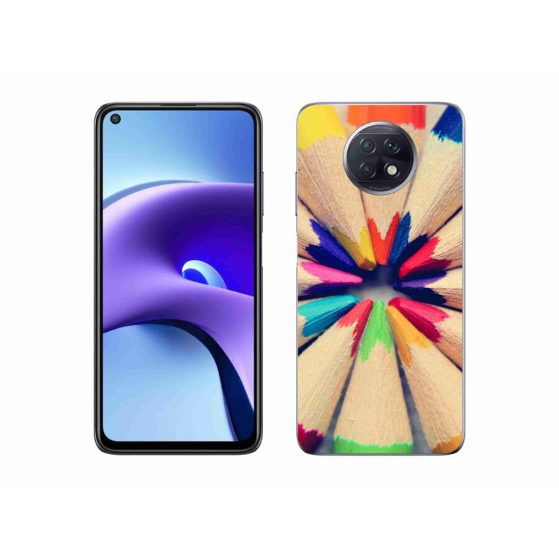 Gelový kryt mmCase na mobil Xiaomi Redmi Note 9T 5G - pastelky