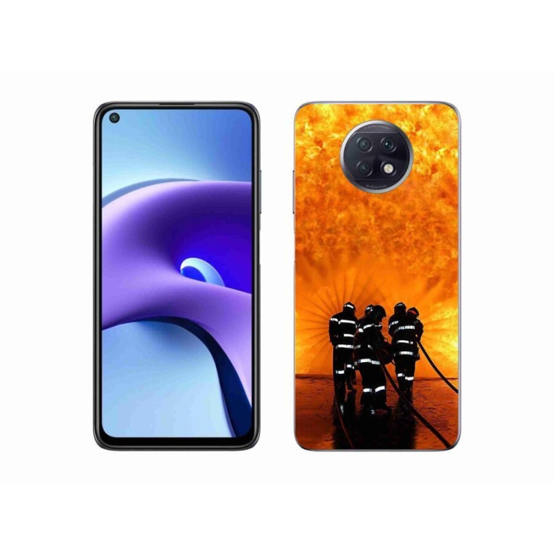 Gelový kryt mmCase na mobil Xiaomi Redmi Note 9T 5G - požár