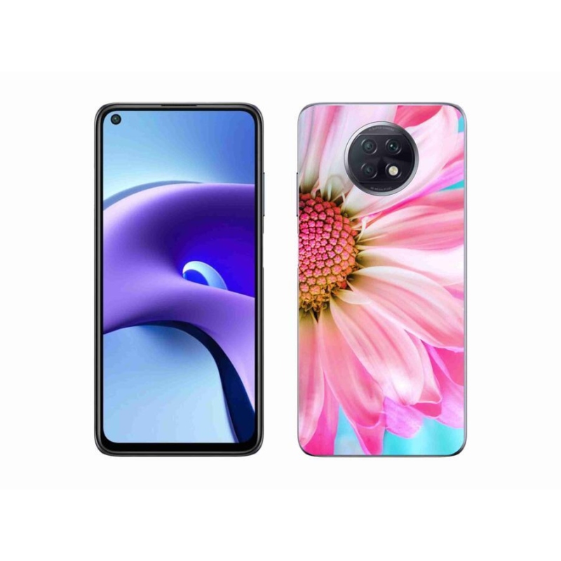 Gelový kryt mmCase na mobil Xiaomi Redmi Note 9T 5G - růžová květina