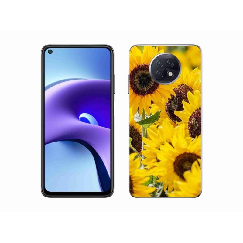 Gelový kryt mmCase na mobil Xiaomi Redmi Note 9T 5G - slunečnice