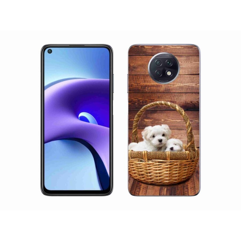 Gelový kryt mmCase na mobil Xiaomi Redmi Note 9T 5G - štěňátka