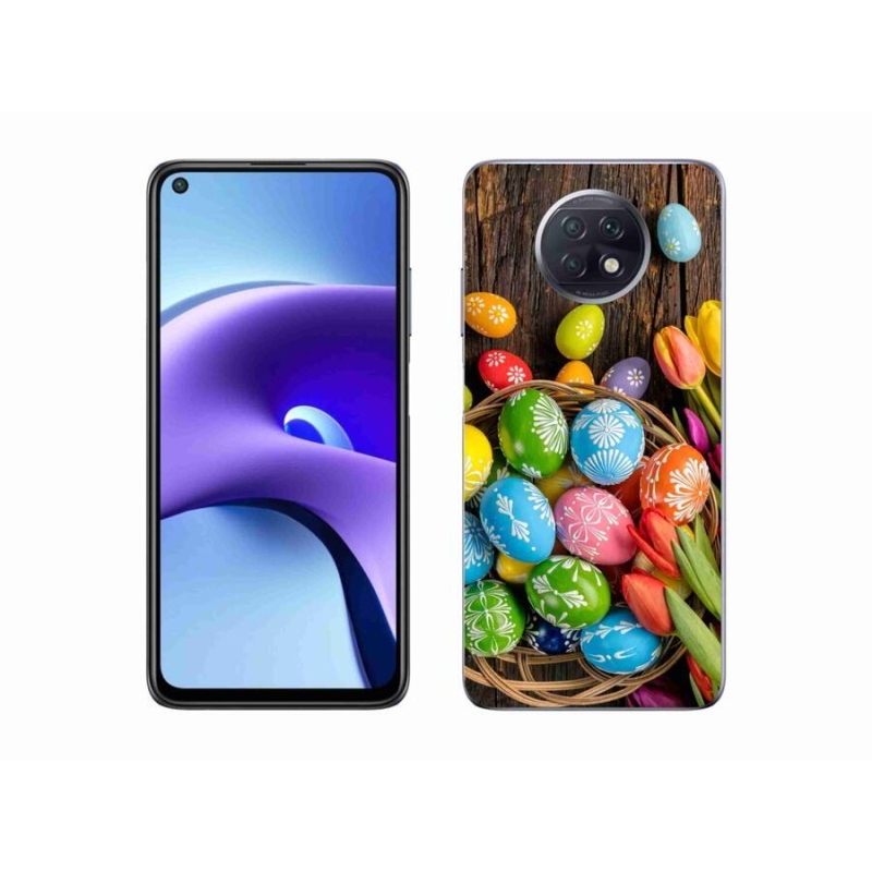Gelový kryt mmCase na mobil Xiaomi Redmi Note 9T 5G - velikonoční vajíčka