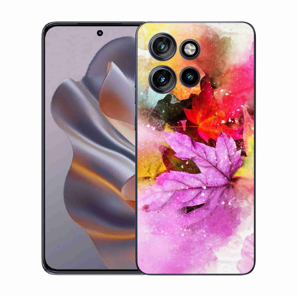 Gelový kryt mmCase na Motorola Edge 50 Neo - barevné listy