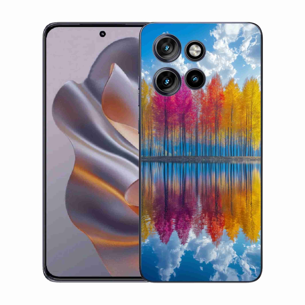 Gelový kryt mmCase na Motorola Edge 50 Neo - barevné stromy