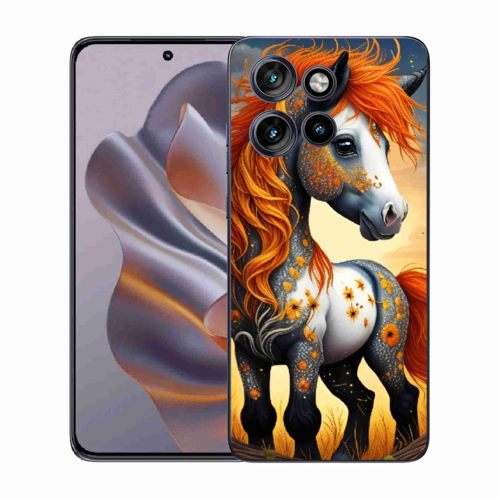 Gelový kryt mmCase na Motorola Edge 50 Neo - barevný poník