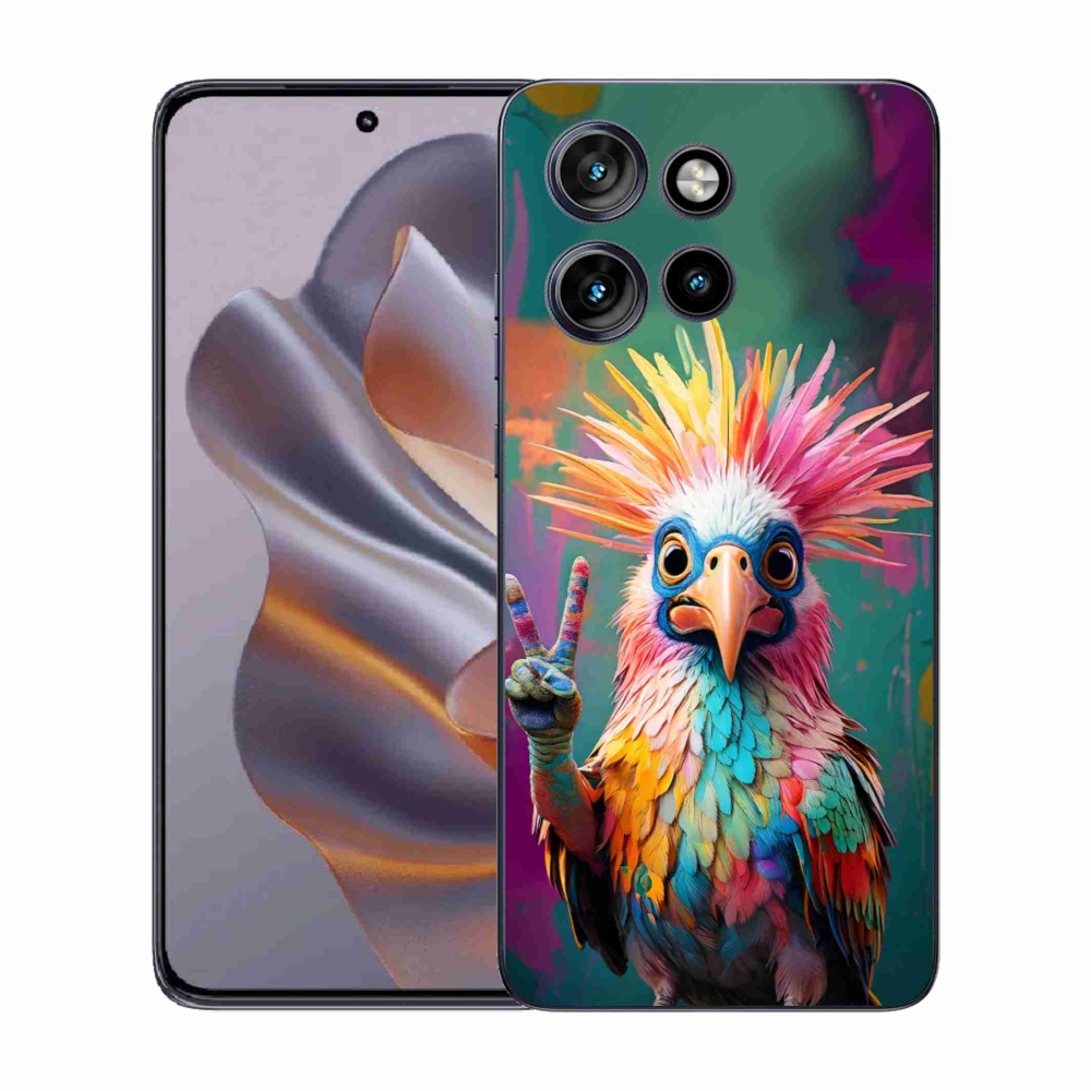 Gelový kryt mmCase na Motorola Edge 50 Neo - barevný rebel