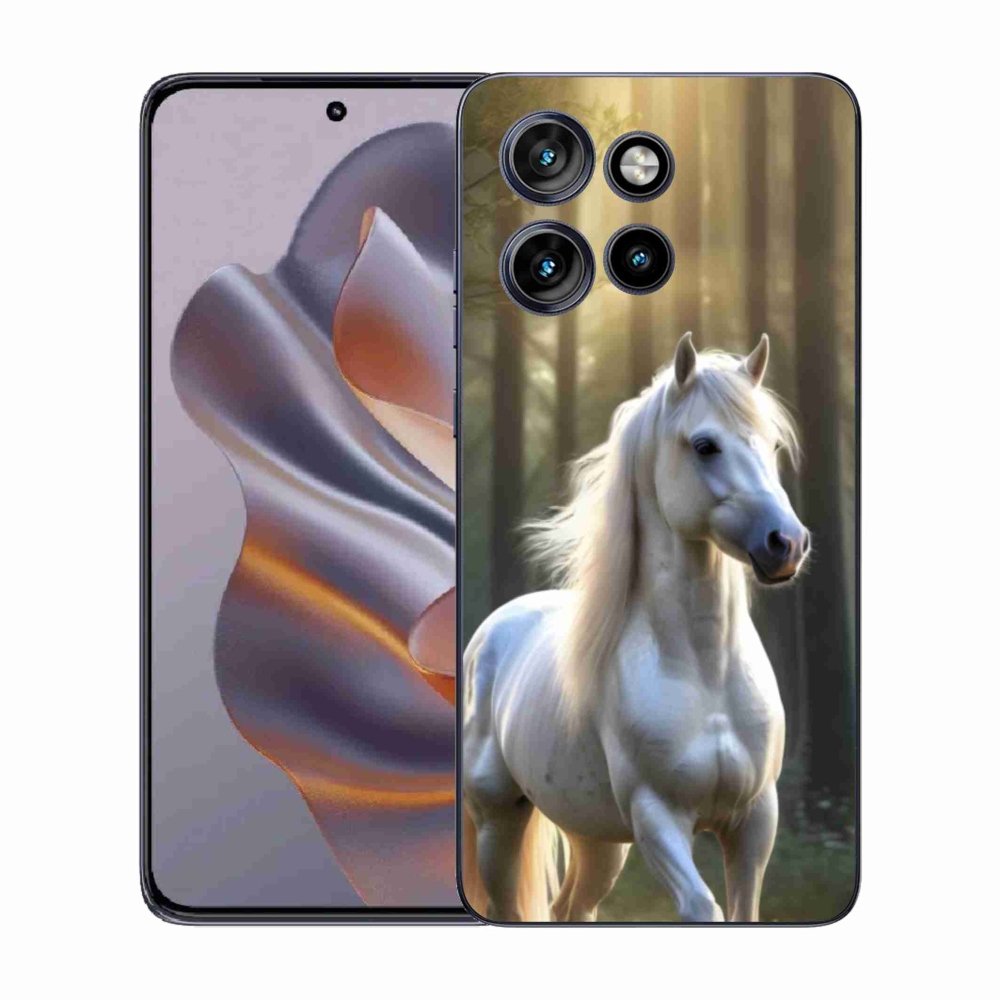 Gelový kryt mmCase na Motorola Edge 50 Neo - bílý kůň 3