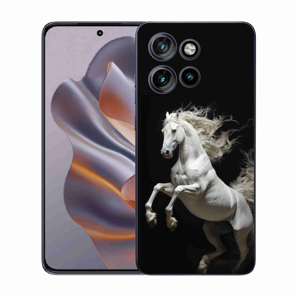 Gelový kryt mmCase na Motorola Edge 50 Neo - bílý kůň 4