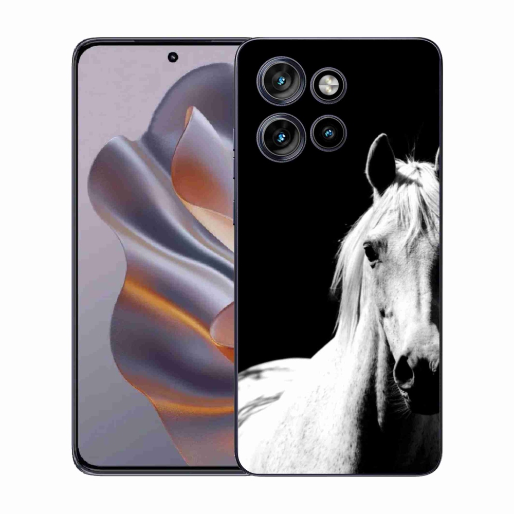 Gelový kryt mmCase na Motorola Edge 50 Neo - bílý kůň 5