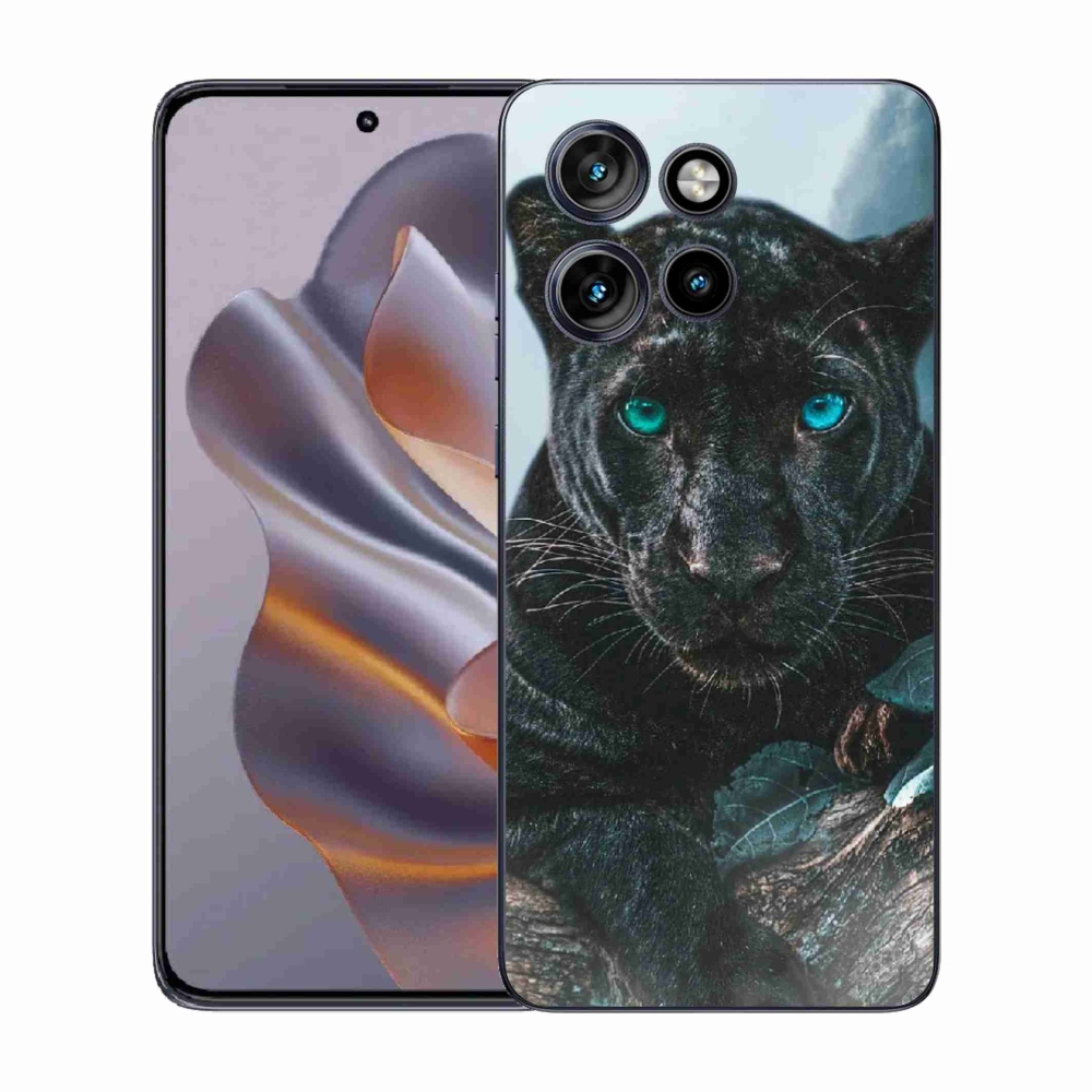 Gelový kryt mmCase na Motorola Edge 50 Neo - černý panter