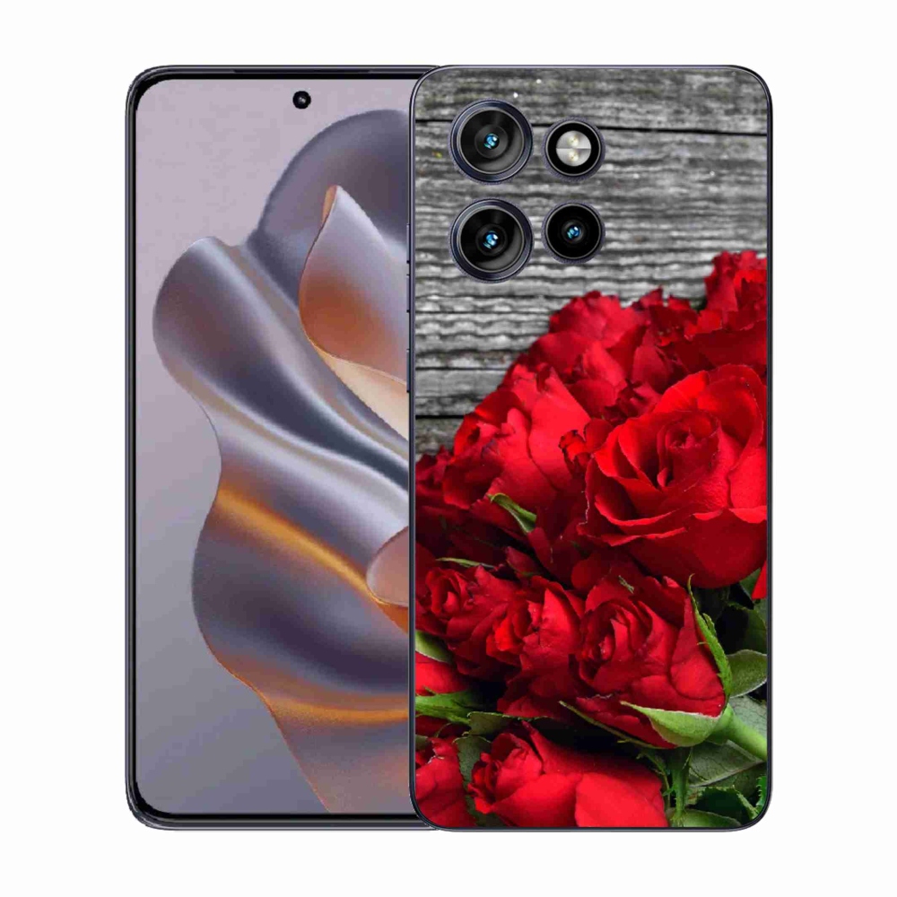 Gelový kryt mmCase na Motorola Edge 50 Neo - červené růže