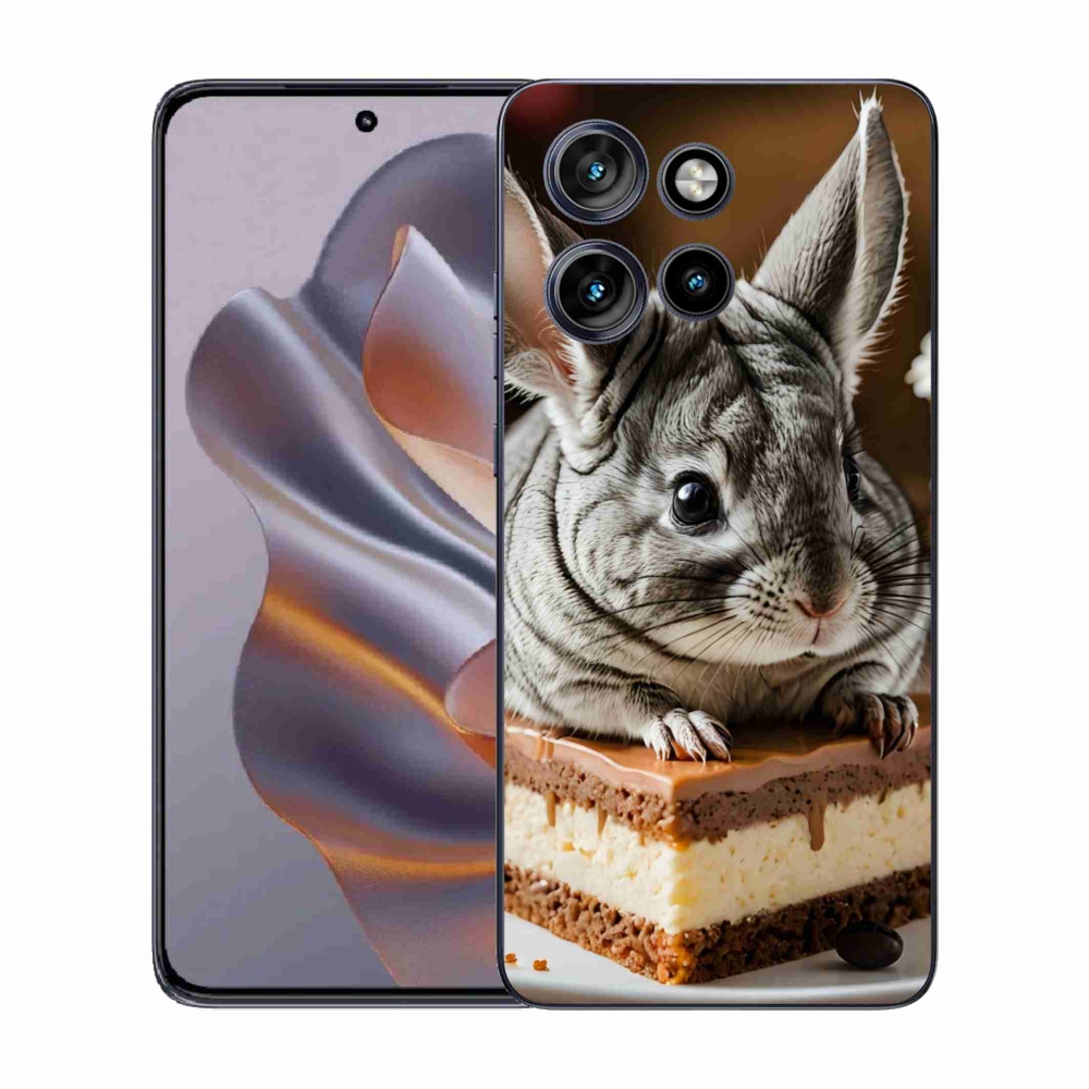 Gelový kryt mmCase na Motorola Edge 50 Neo - činčila