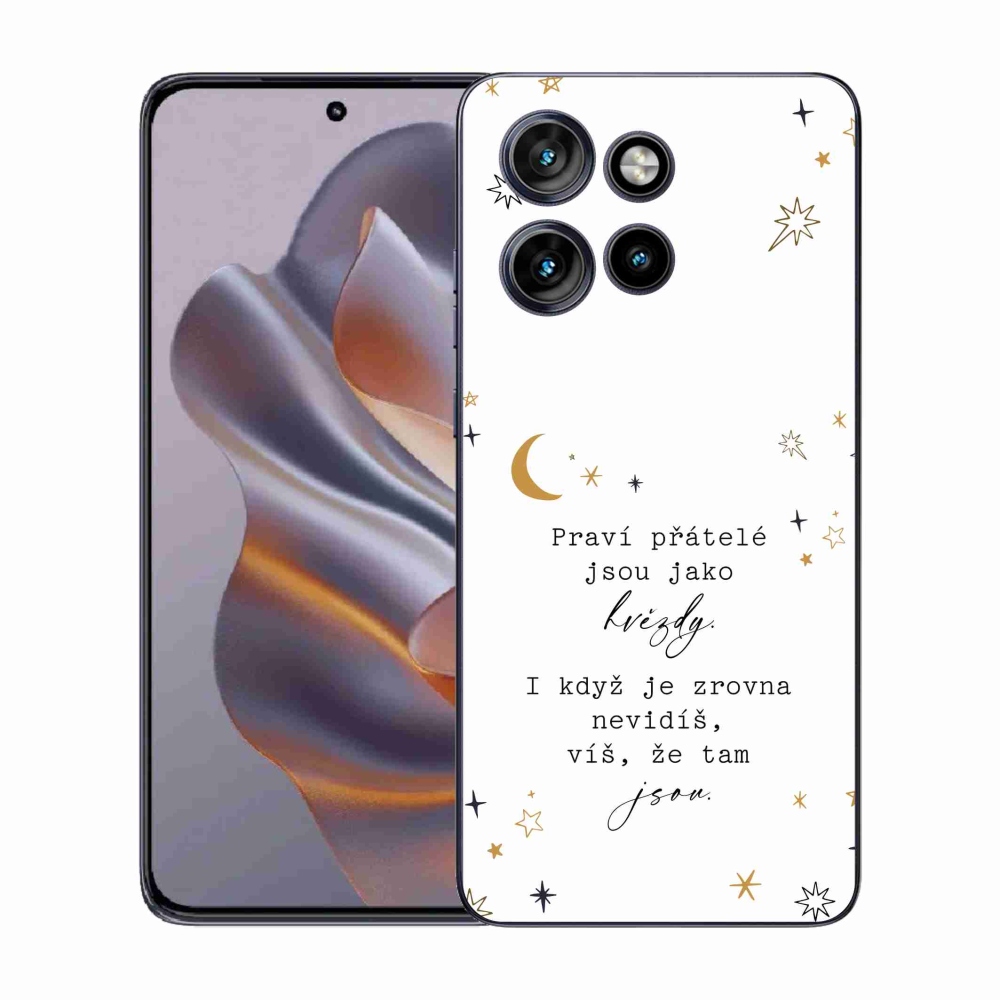 Gelový kryt mmCase na Motorola Edge 50 Neo - citát 6 bílé pozadí