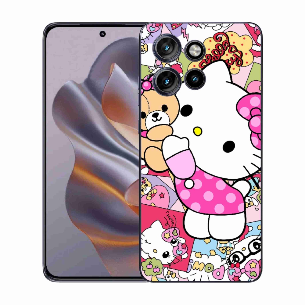 Gelový kryt mmCase na Motorola Edge 50 Neo - cute kitty