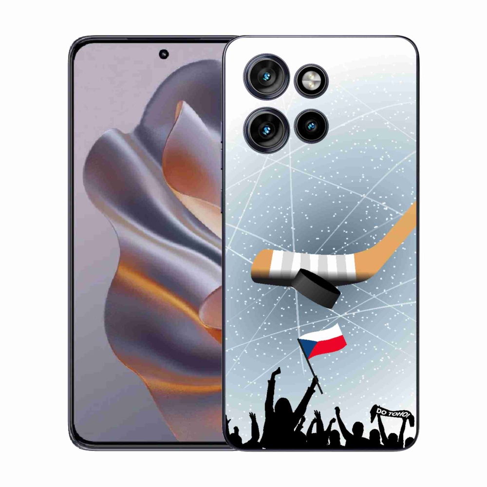 Gelový kryt mmCase na Motorola Edge 50 Neo - fanoušci hokeje