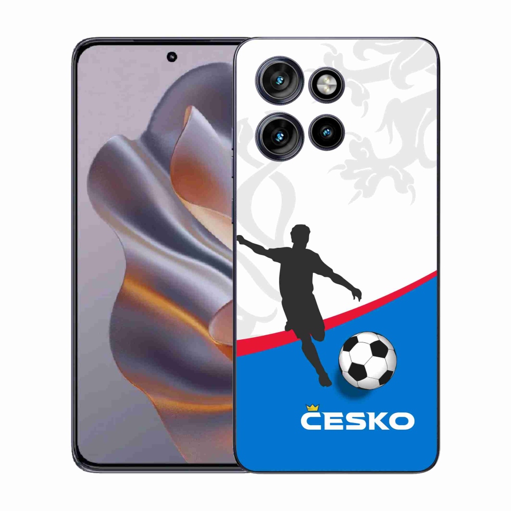 Gelový kryt mmCase na Motorola Edge 50 Neo - fotbal Česko 1