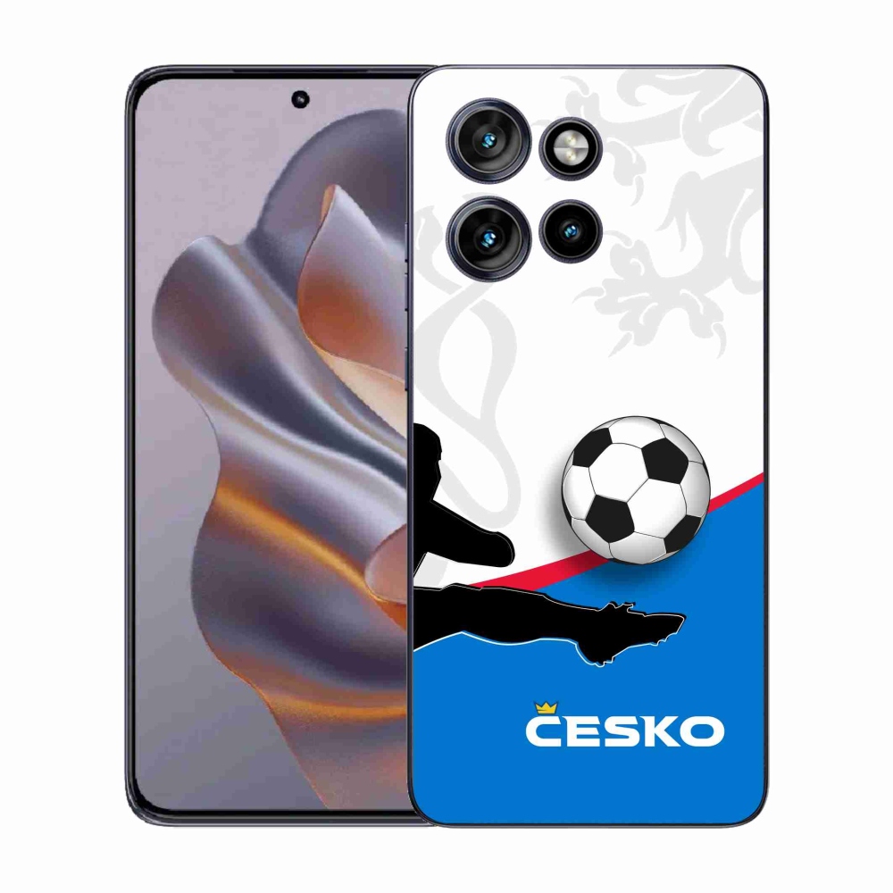 Gelový kryt mmCase na Motorola Edge 50 Neo - fotbal Česko 3