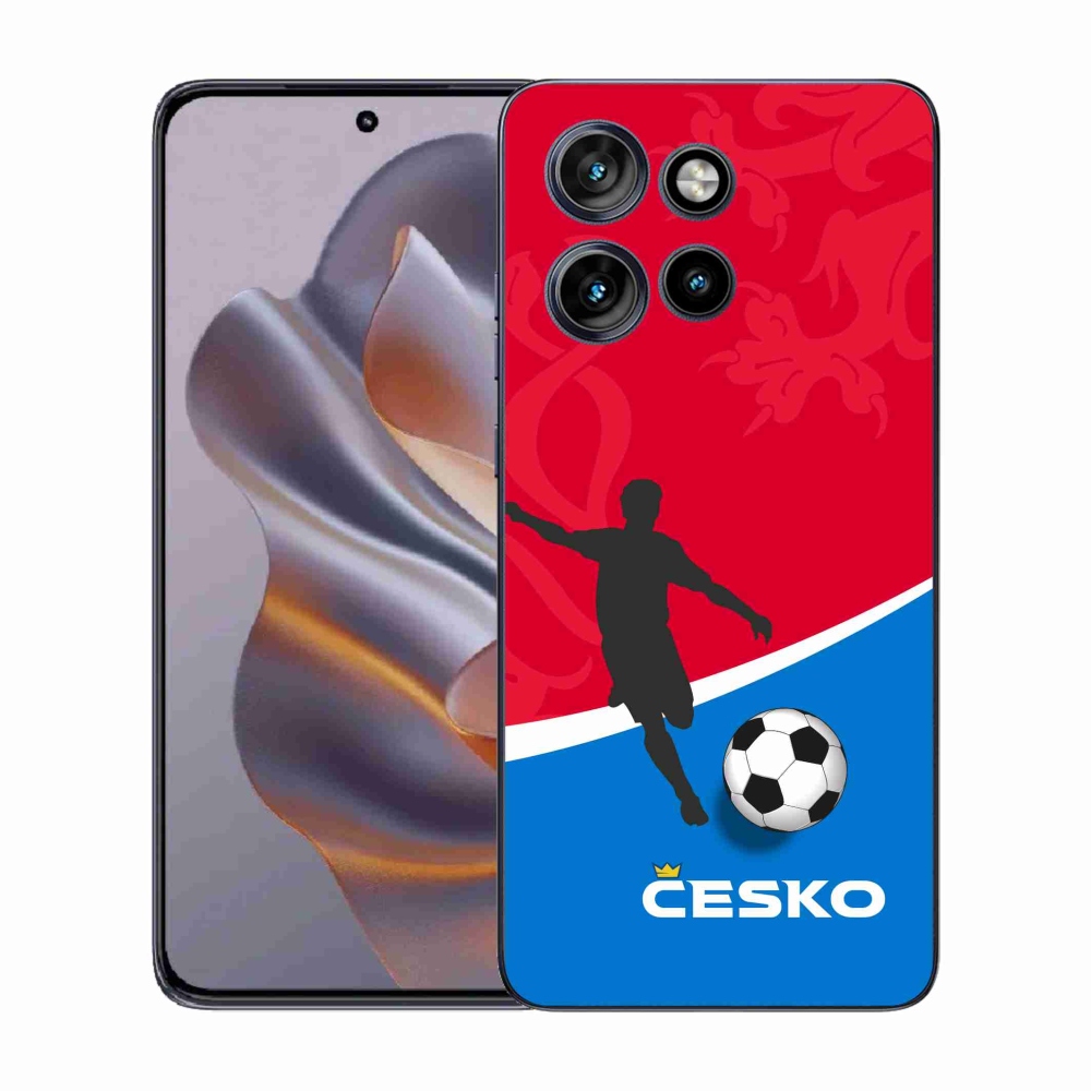 Gelový kryt mmCase na Motorola Edge 50 Neo - fotbal Česko