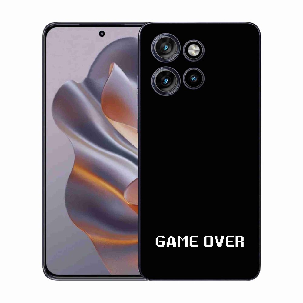 Gelový kryt mmCase na Motorola Edge 50 Neo - game over černé pozadí
