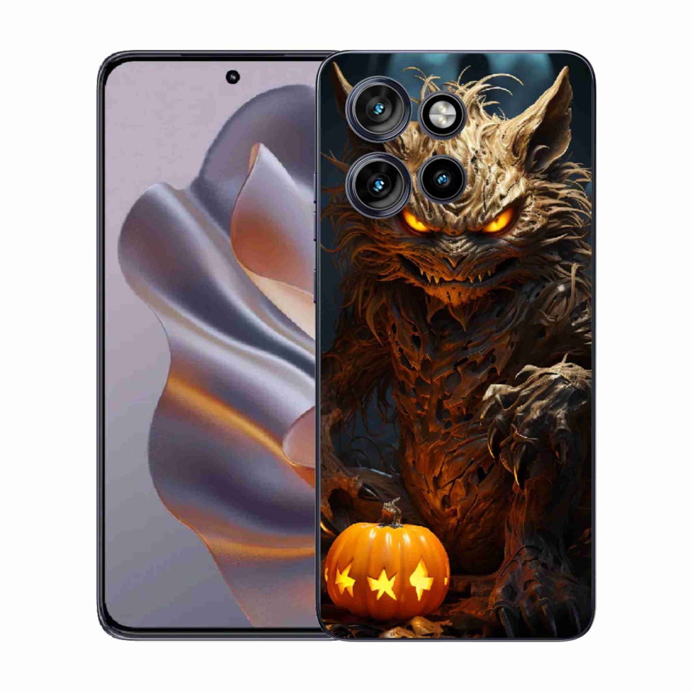 Gelový kryt mmCase na Motorola Edge 50 Neo - halloweenská příšera