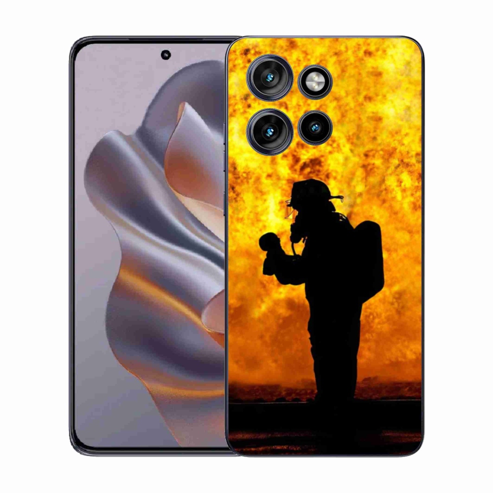 Gelový kryt mmCase na Motorola Edge 50 Neo - hasič