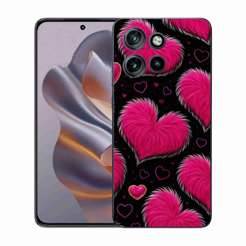 Gelový kryt mmCase na Motorola Edge 50 Neo - hebká srdce