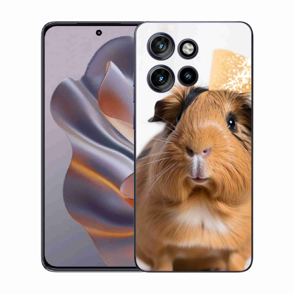 Gelový kryt mmCase na Motorola Edge 50 Neo - hnědé morče