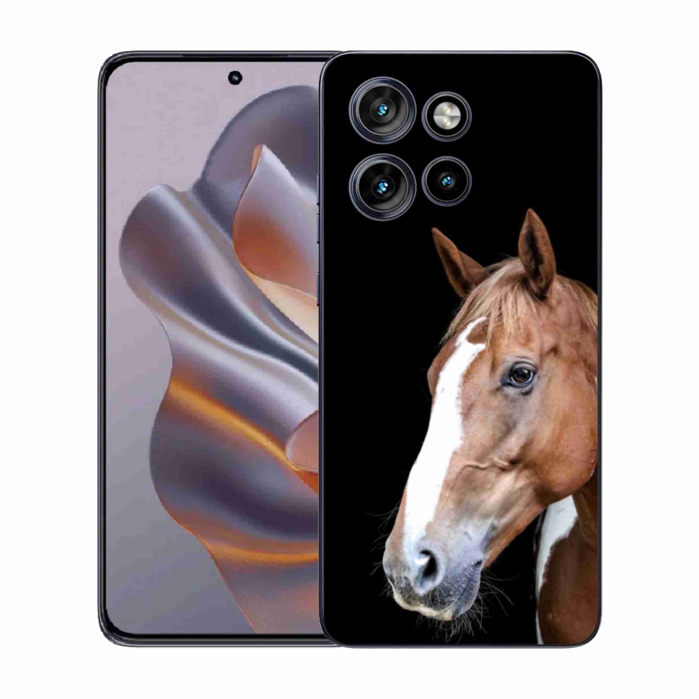 Gelový kryt mmCase na Motorola Edge 50 Neo - hnědý kůň 3