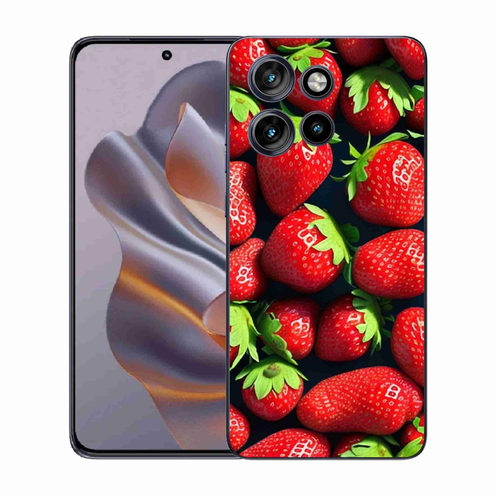 Gelový kryt mmCase na Motorola Edge 50 Neo - jahody