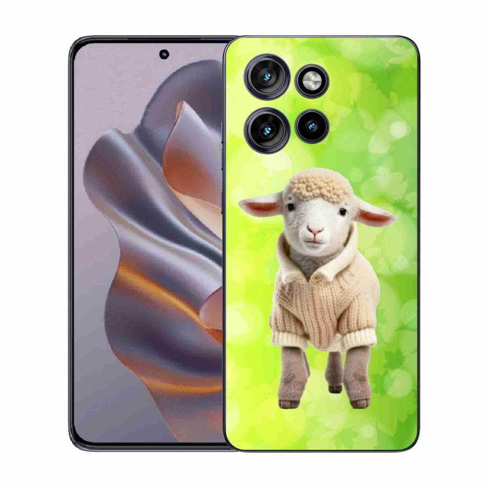 Gelový kryt mmCase na Motorola Edge 50 Neo - jehně ve svetru