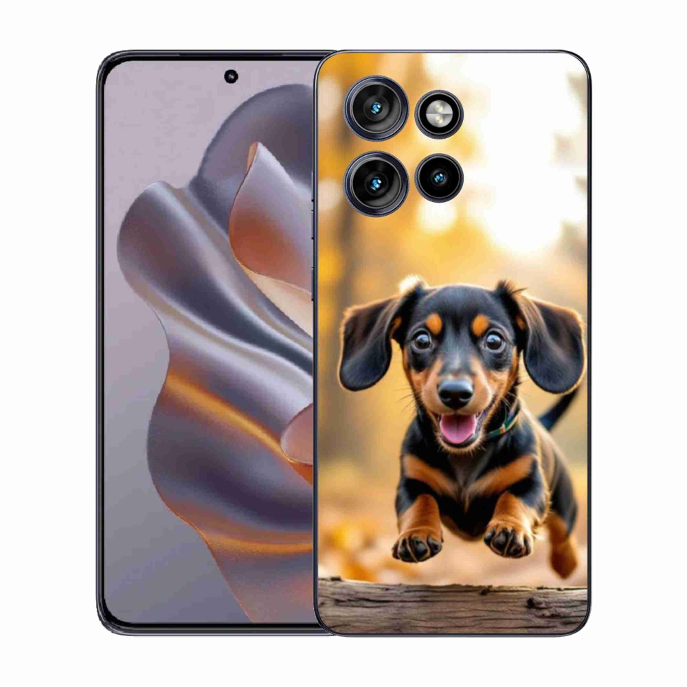 Gelový kryt mmCase na Motorola Edge 50 Neo - jezevčík 2