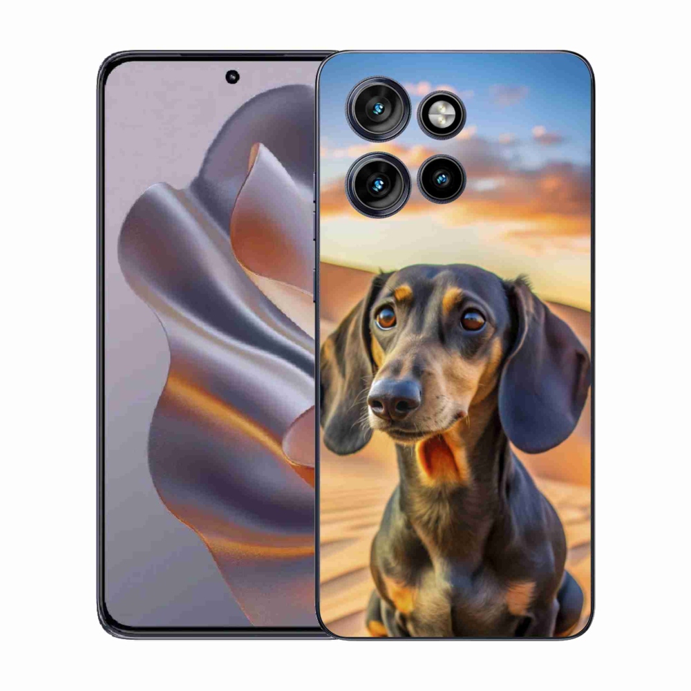 Gelový kryt mmCase na Motorola Edge 50 Neo - jezevčík 3 