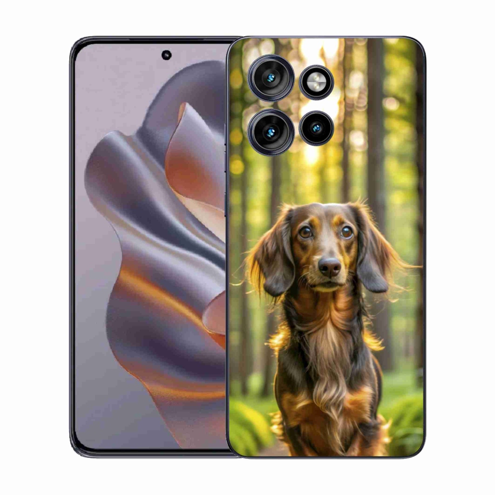 Gelový kryt mmCase na Motorola Edge 50 Neo - jezevčík 4