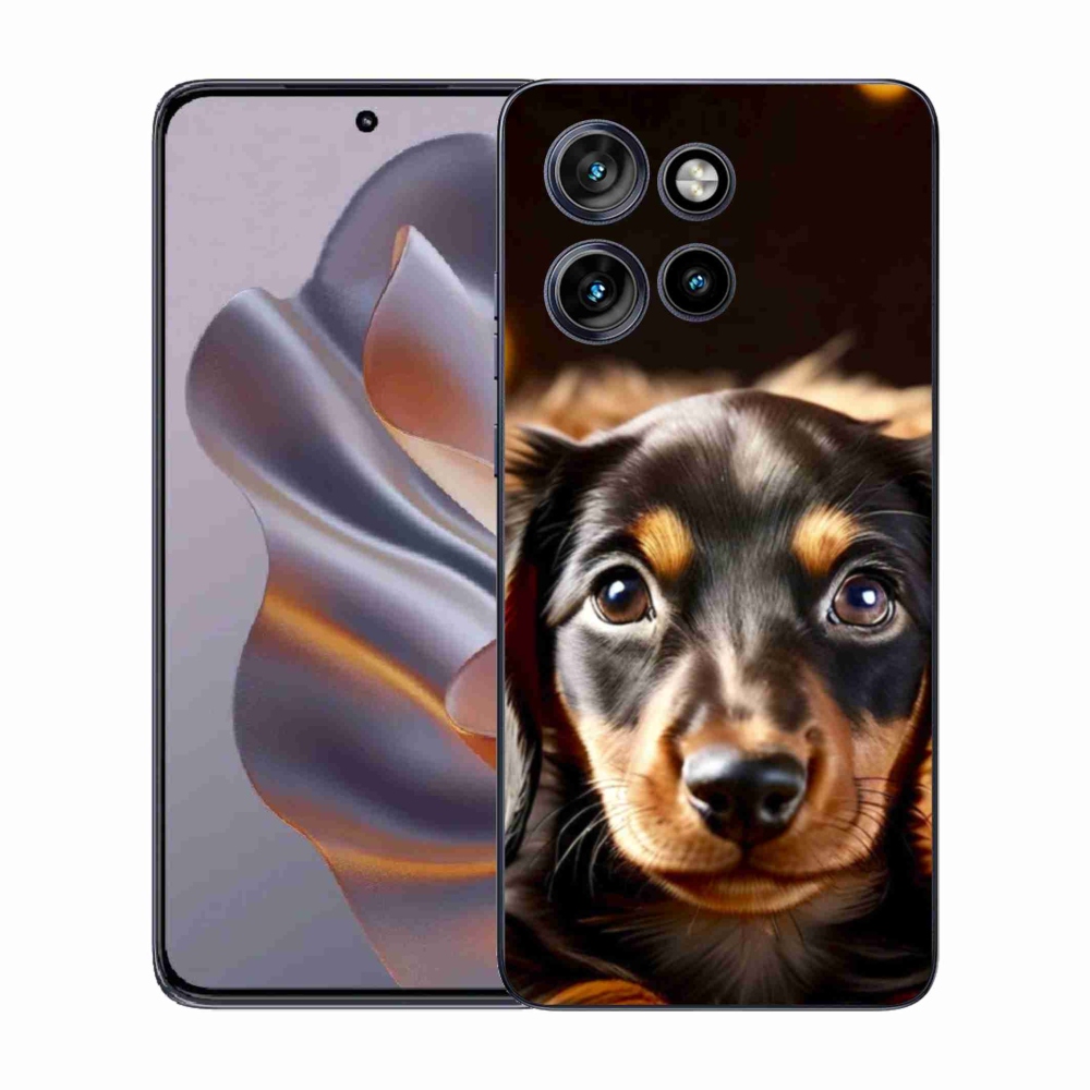 Gelový kryt mmCase na Motorola Edge 50 Neo - jezevčík